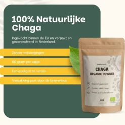 Cupplement 20% korting | Chaga Poeder Biologisch New