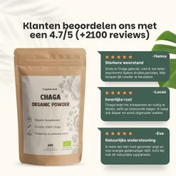 Cupplement 20% korting | Chaga Poeder Biologisch New
