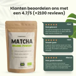 Cupplement 10% korting | Combideal Matcha Thee Poeder Biologisch Online