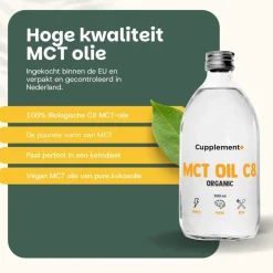 Cupplement 10% korting | Combideal MCT C8 Olie Biologisch Best
