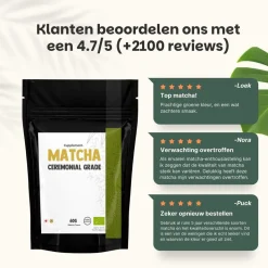 Cupplement 10% korting | Combideal Matcha Poeder Ceremonial Grade Sale