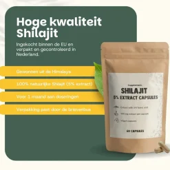 Cupplement 10% korting | Combideal Shilajit Extract (5%) Capsules 500 mg Hot