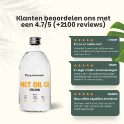 Cupplement 25% korting | Multipack MCT C8 Olie Biologisch