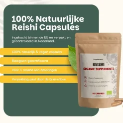 Cupplement 20% korting | Reishi Capsules 500 mg Biologisch Best