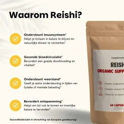 Cupplement 20% korting | Reishi Capsules 500 mg Biologisch Best