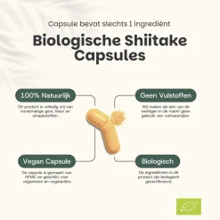 Cupplement 20% korting | Shiitake Capsules 500 mg Biologisch Sale