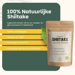 Cupplement 20% korting | Shiitake Poeder Biologisch Online