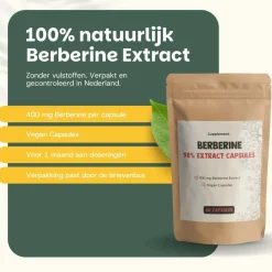 Cupplement 20% korting | Voordeelverpakking Berberine Extract Capsules 400 mg Clearance