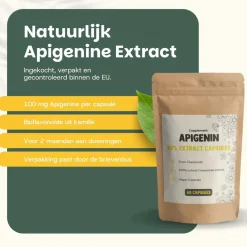 Cupplement 20% korting | Voordeelverpakking Apigenin Extract Capsules 100 mg Best