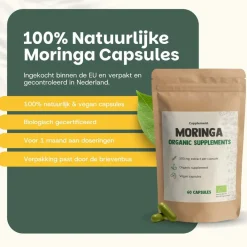 Cupplement 20% korting | Voordeelverpakking Moringa Capsules 500 mg Biologisch Discount