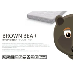 ABZ Peutermatras Bruine Beer Polyether Stevig En Vormvast Outlet