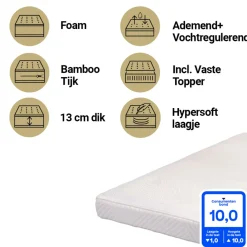 Best Sleep ABZ 60x120 Breath Ease Luxe Matras Ledikant Hot