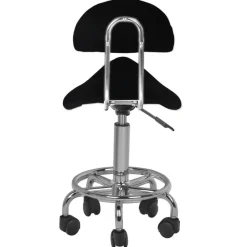 Activeshop ergonomische cosmetische kapperskruk zadelkruk met rugleuning en in hoogte verstelbaar Discount