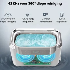 Activeshop professionele ultrasoon reiniger reinigingsapparaat voor brillen sieraden horloge en make-up kwasten Best