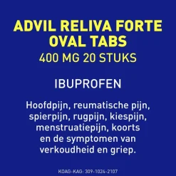 Advil Reliva Forte 400mg Oval-Tabs Outlet