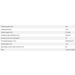 Aidapt vg832aa bedtafel met wielen Discount