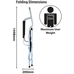Aidapt vm862b opstapkruk met leuning