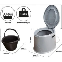 Aidapt vr275t draagbare toilet Clearance