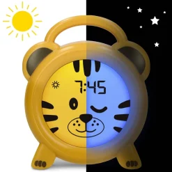 Alecto BC100TIGER - Slaaptrainer, nachtlampje en wekker, tijger