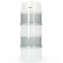 Alecto BF-4 - Melkpoedertoren, 4 grote stapelbare bakjes , verdeeltuit, wit/grijs New