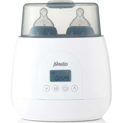 Alecto BW700TWIN - Snelle digitale duo flessenwarmer voor opwarmen, sterilisatie en ontdooien, wit Sale