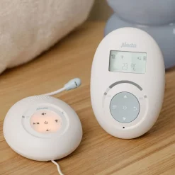 Alecto DBX120 - Full Eco DECT babyfoon met display - Wit/Lichtblauw New