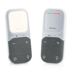 Alecto DBX135 - Moderne Full Eco audio babyfoon met heldere DECT-geluidskwaliteit, lange stand-by tijd en nachtlampje - Wit/Grijs Online