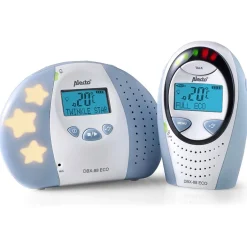 Alecto DBX-88 ECO - Full Eco DECT babyfoon met display, wit/blauw Best