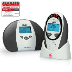 Alecto DBX-88 LIMITED - Full Eco DECT babyfoon met display, wit/antraciet Clearance