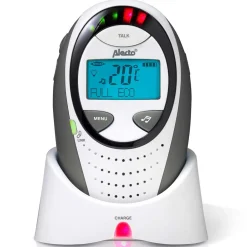 Alecto DBX-88 LIMITED - Full Eco DECT babyfoon met display, wit/antraciet Clearance