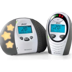 Alecto DBX-88 LIMITED - Full Eco DECT babyfoon met display, wit/antraciet Clearance