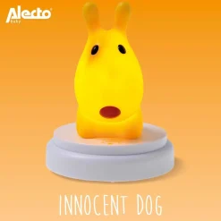 Alecto INNOCENT DOG - LED nachtlampje, hond, geel New