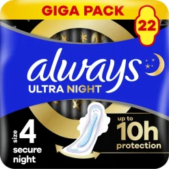 Always Ultra Secure Night Maandverband Hot