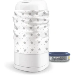 Angelcare Dress Up Grey Stars Hoes voor Luieremmer Best