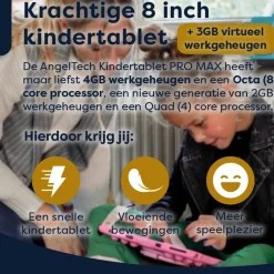 AngelTech Kinderpakket PRO MAX - Kindertablet + Kinderkoptelefoon Hot