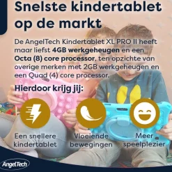 AngelTech Kinderpakket PRO II - Kindertablet + Kinderkoptelefoon Discount