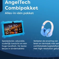 AngelTech Kinderpakket SLIM - Kindertablet + Kinderkoptelefoon Discount