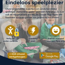 AngelTech Kinderpakket SLIM - Kindertablet + Kinderkoptelefoon Discount