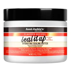 Aunt Jackie's Curls & Coils Flaxseed Recipes Seal it Up Hydrating Sealing Butter Best