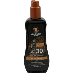 Australian Gold Instant Bronzer SPF30 Zonnebrand Spray Gel New