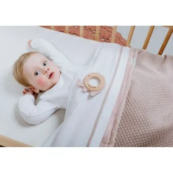 Babys Only Baby's Only Wiegdeken Teddy Sky Oud Roze 70 x 95 cm Hot