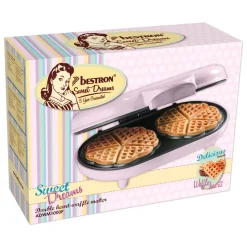 Bestron Wafelijzer ADWM1000P Roze Discount