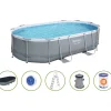 Bestway Power Steel ovalen opbouwzwembad Clearance