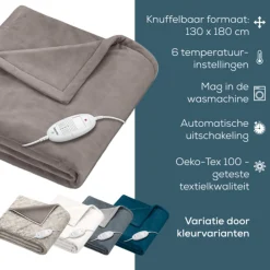 Beurer HD 75 Cosy Taupe Warmtedeken Sale