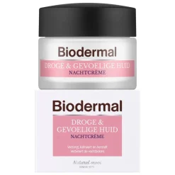 Biodermal Nachtcrème voor de Droge en Gevoelige Huid Discount