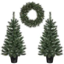 Black Box Trees Kunstkerstboomjes en krans set Discount