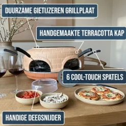 Blumill Terracotta Pizza Oven met Gourmetstel Discount