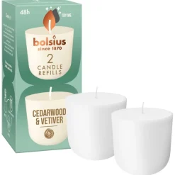 Bolsius Clean Light Cederwood Navulling Online