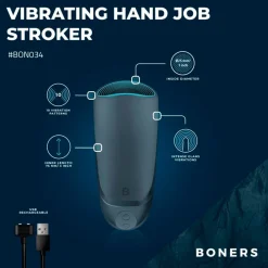 Boners #BONO34 Vibrating Hand Job Stroker New