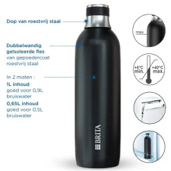 BRITA SodaTRIO RVS Grote Fles Zwart Single Unit Online